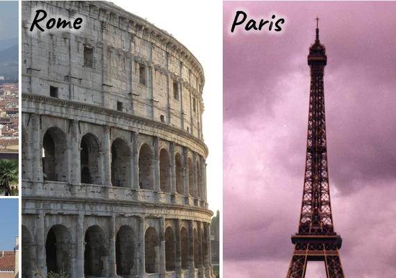 Photo collage of Europe