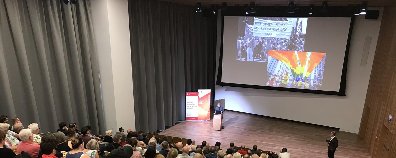 Lecture theatre during inaugural LGBTQ2S+ lecture series