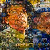 collage mural of canadian armed forces members