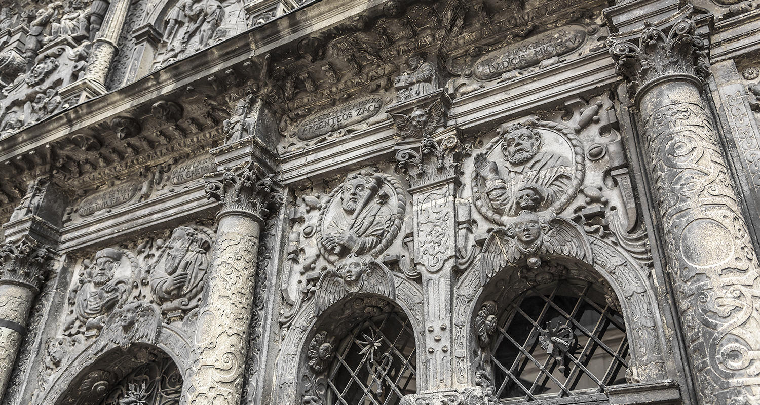 stock image: a mural on a Catholic Church