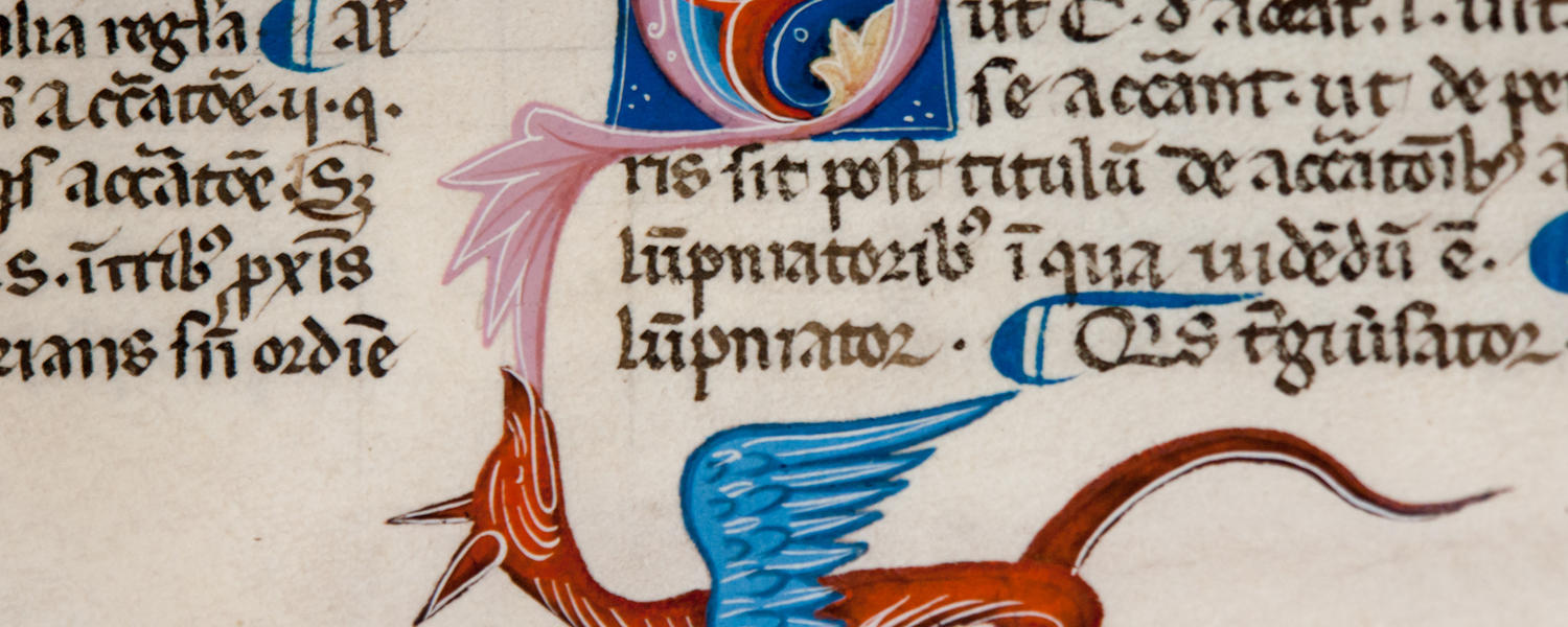 Stock image of a medieval illustrated manuscript