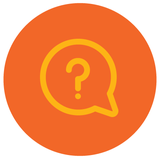 Orange question mark icon