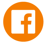 Orange social icons