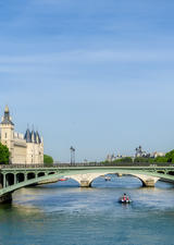 Bridge on the River Seine in Paris. France, Stock image