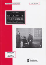 Book Cover of Journal of the History of Neurosciences Volume 25, Number 3, July - September 2016