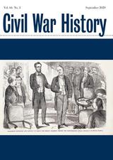 Book cover image for journal entitled Civil War History 