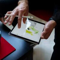 A prototype on a tablet