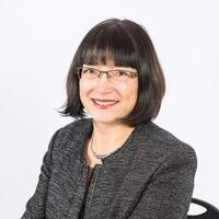 Dr. Maria Petrova Bakardjieva looking at the camera