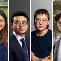 From left to right: Gabby Barber, Sophie Garcia, Sean Hashimoto, Misha Storkova, Billy Wijaya, Teagan Young