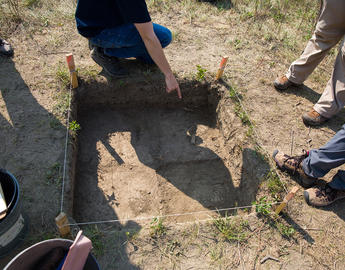 Blackfoot archaeological cross section