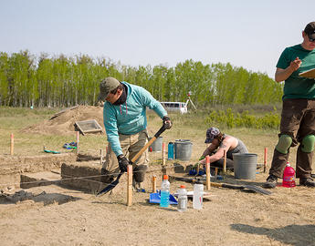 Blackfoot archaeological site at cluny