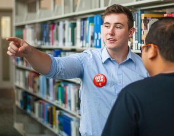 UCalgary student providing information