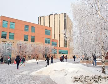 Campus in winter