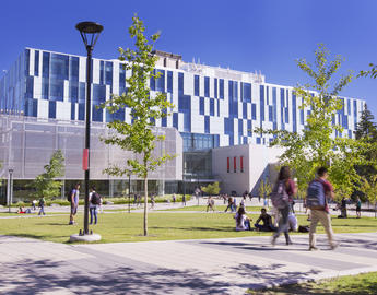 Campus photo in summer outside