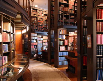Library with books
