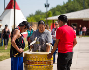 Indigenous music being played 